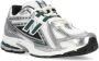 New Balance Metallic Leren Sneakers met Contrasterend Logo Gray Heren - Thumbnail 13