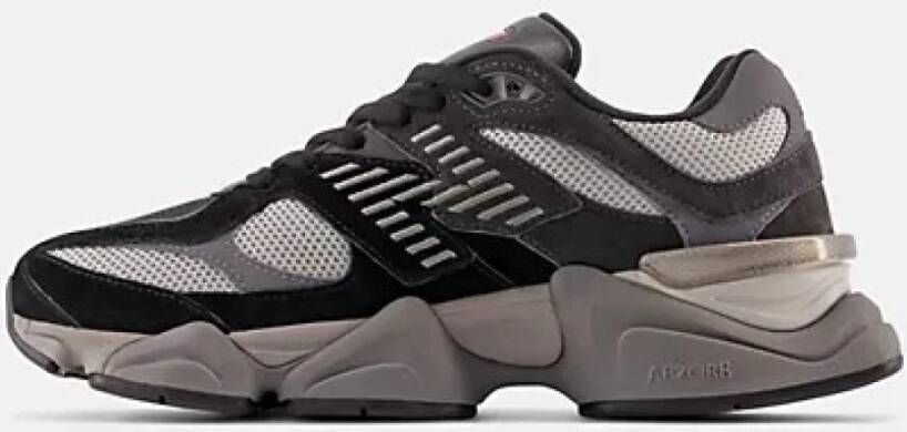 New Balance Grijze Rode Sneakers Multicolor Dames