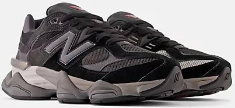 New Balance Grijze Rode Sneakers Multicolor Dames