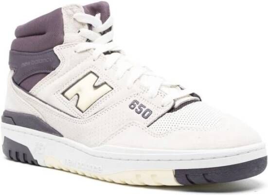 New Balance Off-White Hoge Leren Sneakers Multicolor Heren