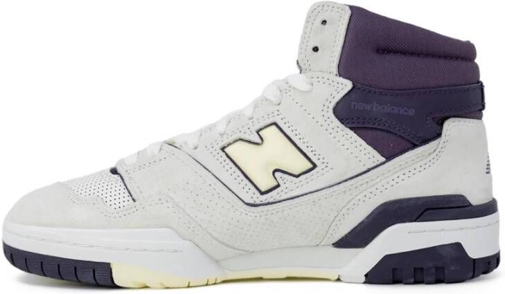 New Balance Paarse Leren Vetersneakers Multicolor Dames