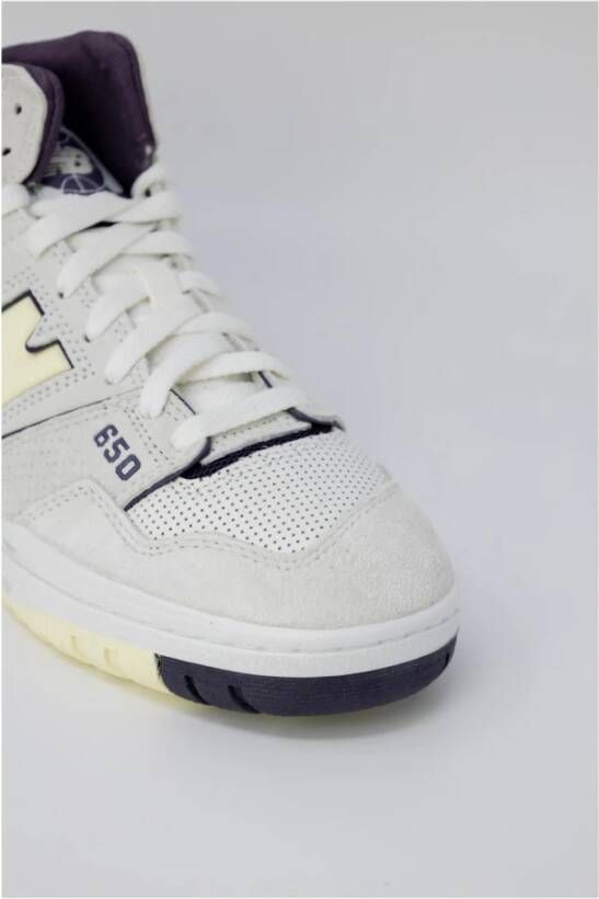 New Balance Paarse Leren Vetersneakers Multicolor Dames