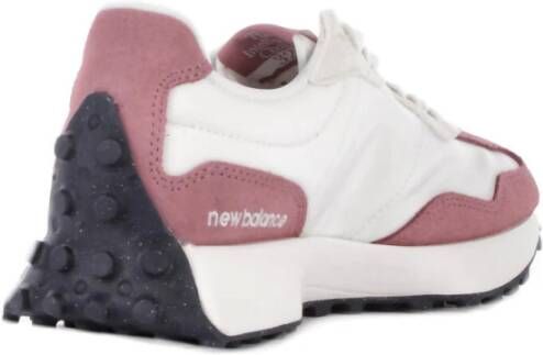 New Balance Roze Leren Rubberen Zool Sneakers Pink Dames