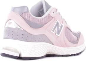 New Balance Roze Suède Sneakers Rubberen Zool Pink Dames