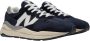 New Balance Heren Textiel en Suède Sneakers Blue Heren - Thumbnail 3