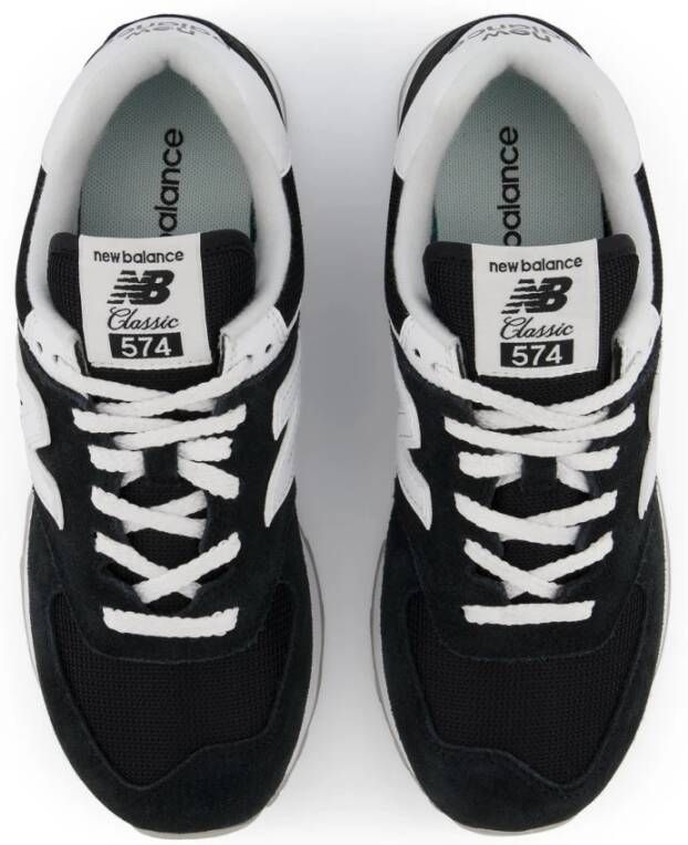 New Balance Zwarte 574 Sneakers Zwart Dames