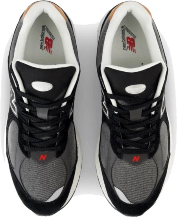 New Balance Retro-Style Zwarte Sepia Sneakers Zwart Heren