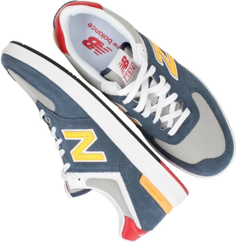 New Balance Blauwe Leren Sneakers Blauw Heren