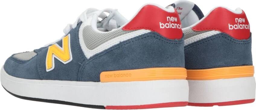 New Balance Blauwe Leren Sneakers Blauw Heren