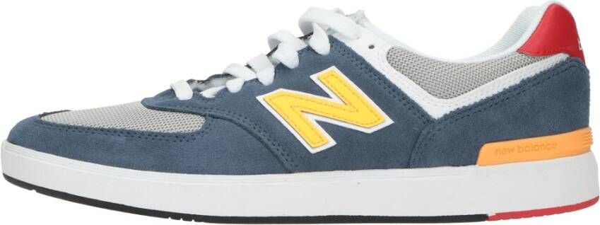 New Balance Blauwe Leren Sneakers Blauw Heren