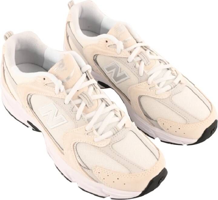 New Balance "Beige Canvas Hardloopschoenen" Beige Heren