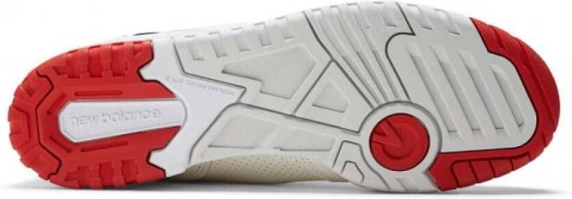 New Balance "550 Sneakers in wit rood beige en zwart" Beige Unisex