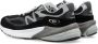 New Balance Zwarte Sneakers Suède Rubberen Zool Canvas Black Dames - Thumbnail 8