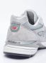 New Balance USA 990v4 Sneakers met Suède en Mesh Gray Heren - Thumbnail 6