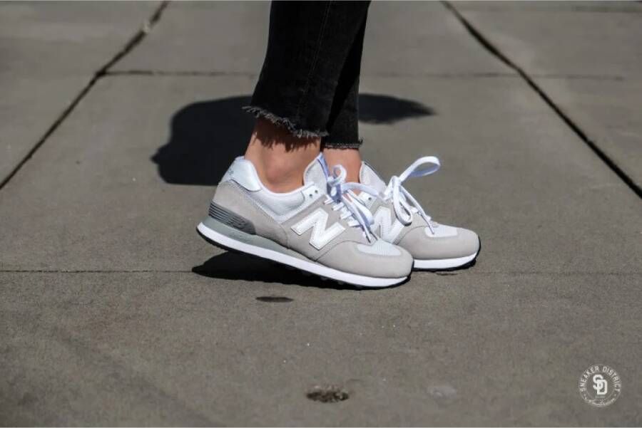 New Balance "Nimbus Cloud White Wl574Evw Sneakers" Grijs Dames