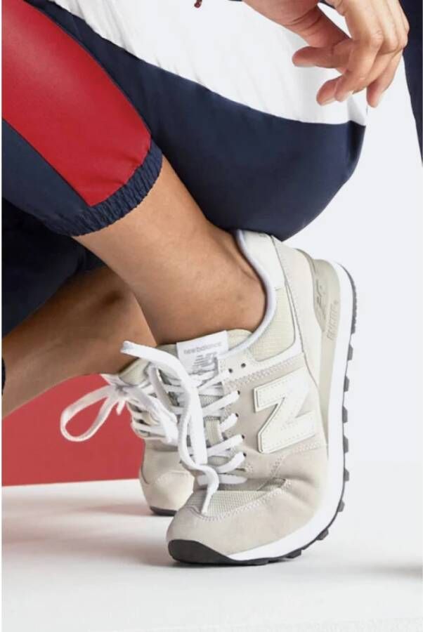 New Balance "Nimbus Cloud White Wl574Evw Sneakers" Grijs Dames