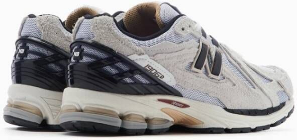 New Balance Leren en Nylon Sneakers Grijs Heren