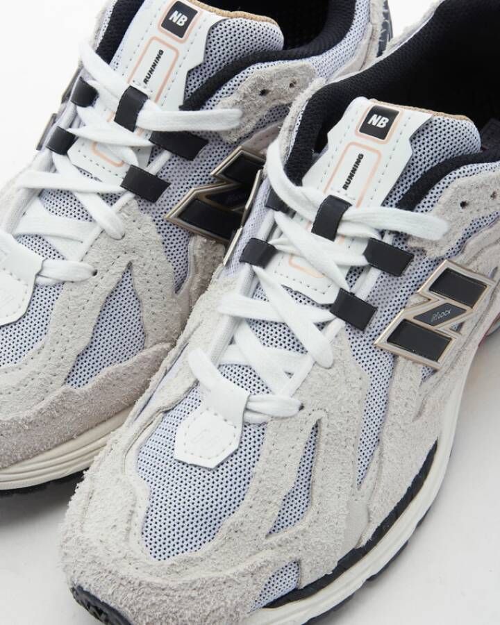 New Balance Leren en Nylon Sneakers Grijs Heren