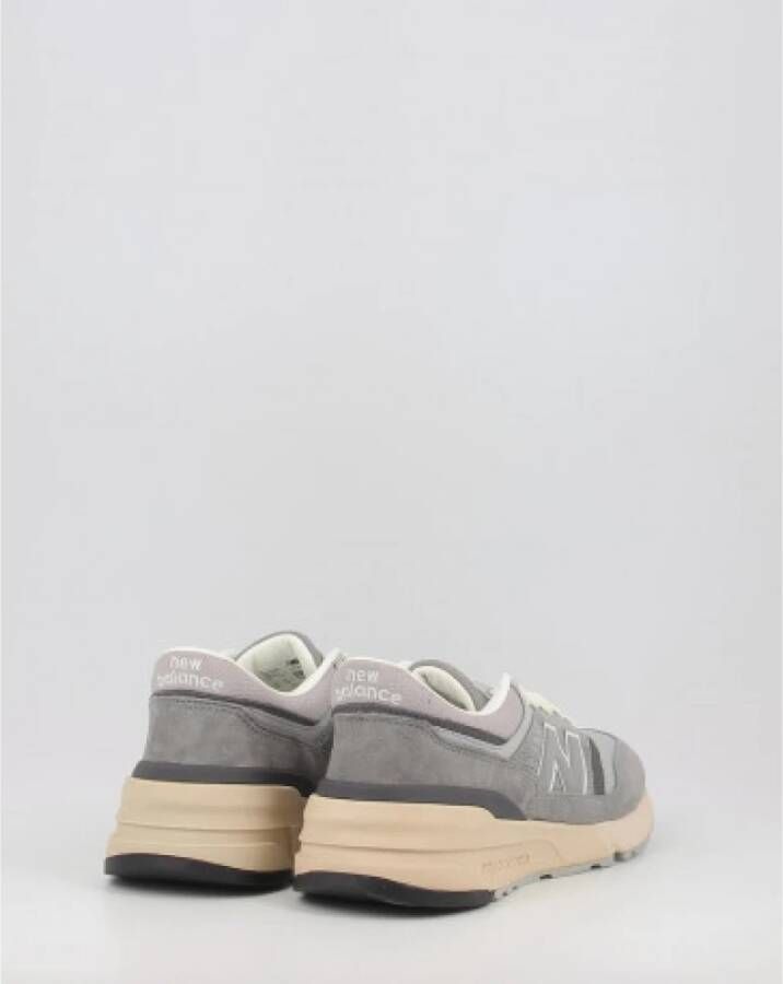 New Balance Heren Grijze Platte Design Sneakers Grijs Heren