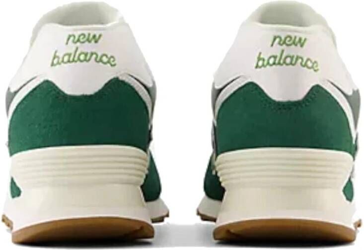 New Balance Donkergroene suède 574 sneakers Groen Heren