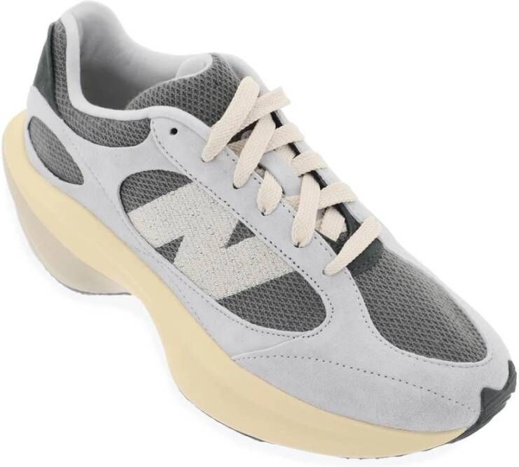 New Balance Sneakers van mesh en suède met geborduurde N - Foto 12
