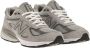 New Balance USA 990v4 Sneakers met Suède en Mesh Gray Heren - Thumbnail 24