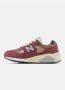 New Balance Gewassen Bourgondische Sneakers Logo Rubberen Zool Multicolor Heren - Thumbnail 3