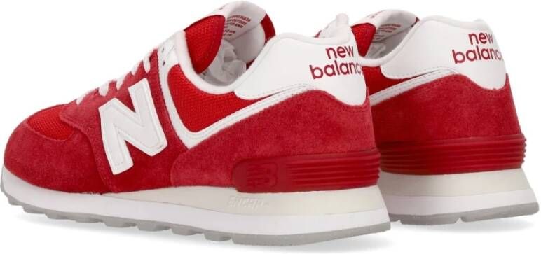 New Balance 574 Lage Sneaker voor Heren Rood Heren