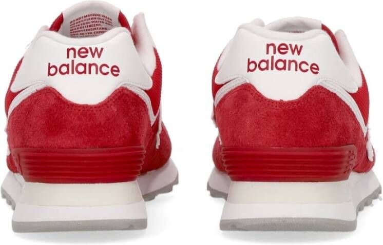 New Balance 574 Lage Sneaker voor Heren Rood Heren