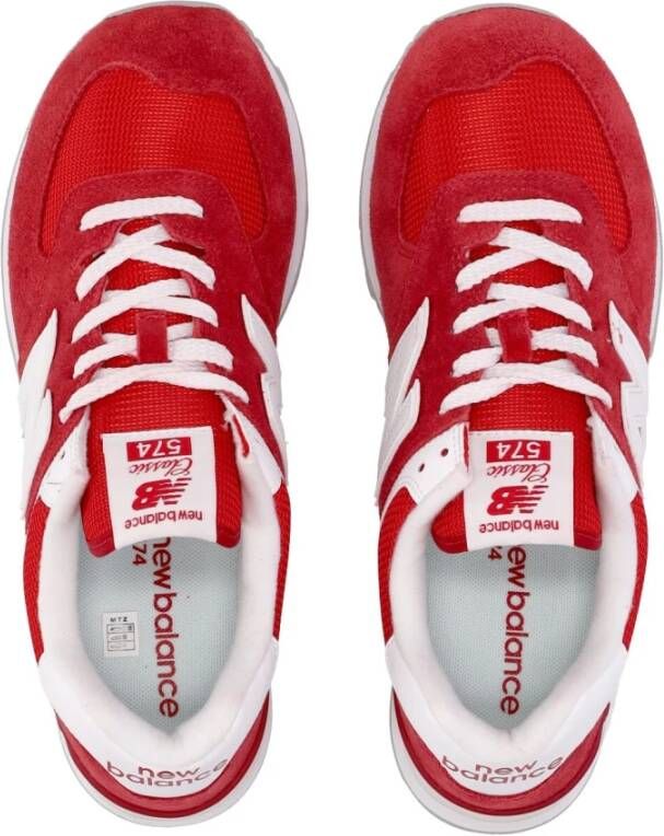 New Balance 574 Lage Sneaker voor Heren Rood Heren