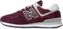 New Balance Bordeaux 574 Suède Sneaker Red - Thumbnail 3