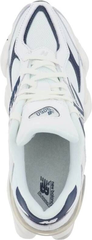 New Balance Sneakers van mesh en suède met iconisch N-monogram White Heren