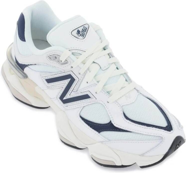 New Balance Sneakers van mesh en suède met iconisch N-monogram White Heren
