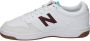 New Balance Klassiek 480 Laag Wit & Bourgondië Multicolor - Thumbnail 14
