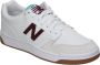 New Balance Klassiek 480 Laag Wit & Bourgondië Multicolor Heren - Thumbnail 5