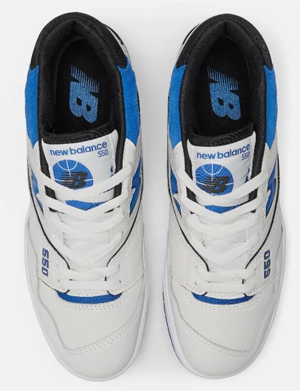 New Balance Wit en Blauw 550 Sneakers Wit Heren