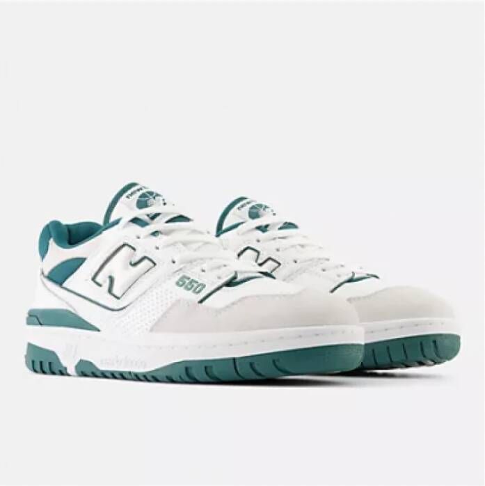 New Balance Vintage Teal Lage Sneakers Wit Heren