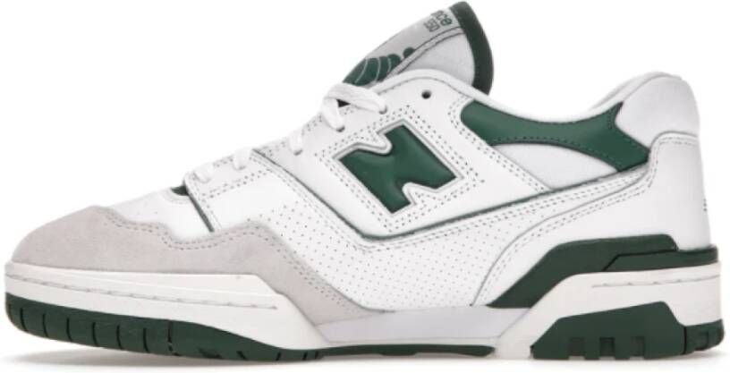 New Balance 550 Wit Groene Sneakers Wit Heren