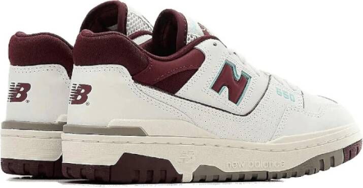 New Balance Vintage 550 Burgundy Turquoise Sneakers Wit Heren