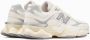 New Balance 9060 Sea Salt & White Sneakers White - Thumbnail 7