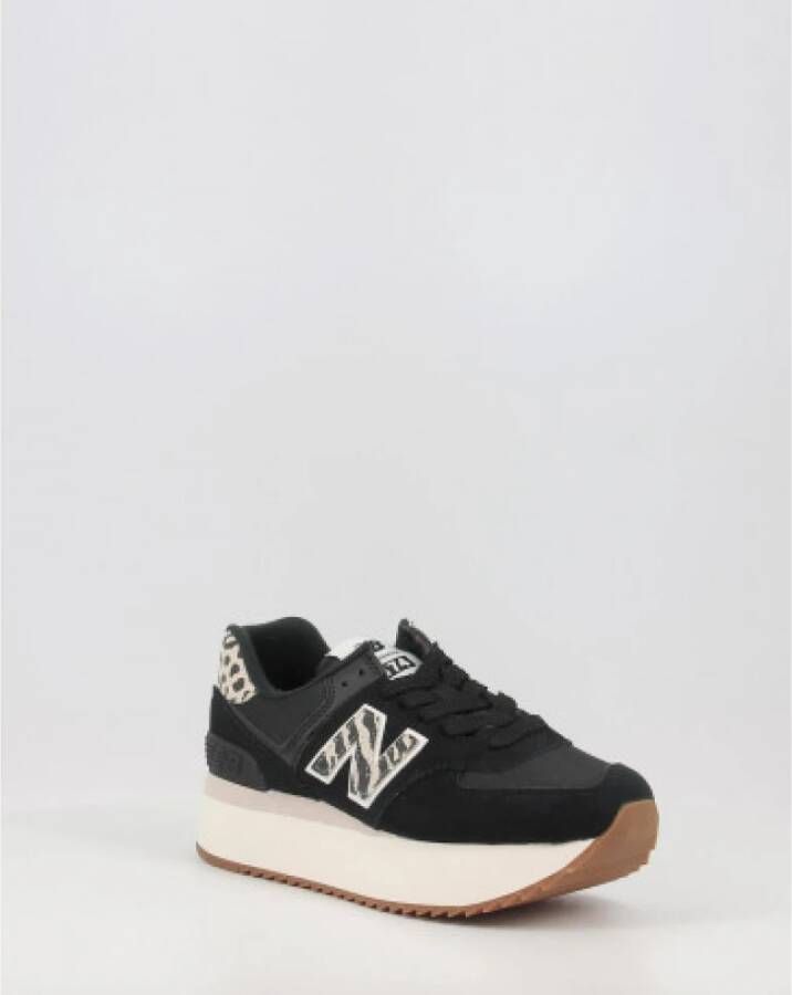 New Balance Zwarte Platform Sneakers Zwart Dames