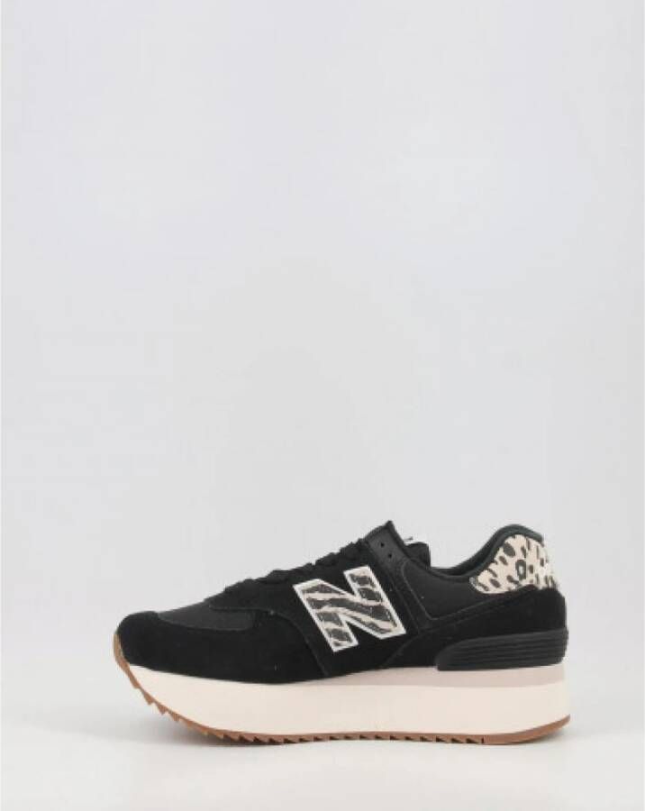 New Balance Zwarte Platform Sneakers Zwart Dames