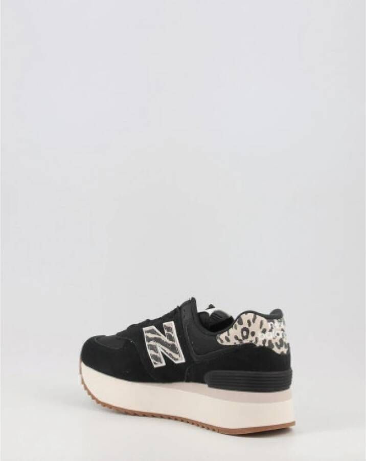 New Balance Zwarte Platform Sneakers Zwart Dames