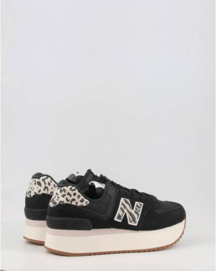 New Balance Zwarte Platform Sneakers Zwart Dames