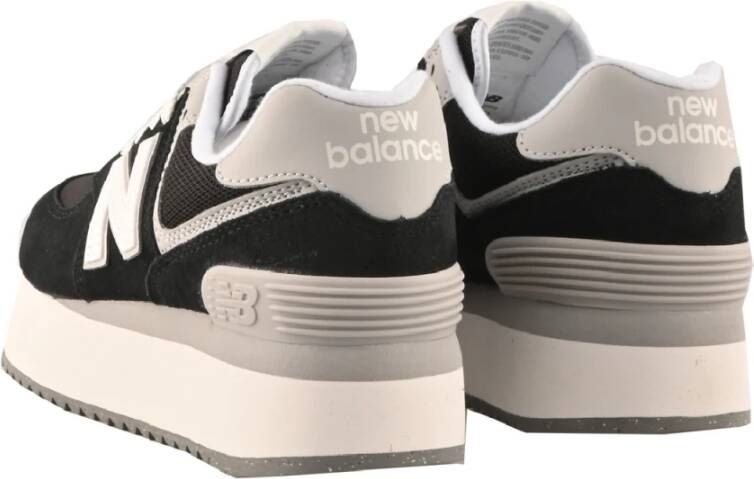 New Balance "574+ Canvas Sneakers" Zwart Dames