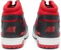 New Balance 650 Sneakers Klassiek Leren Bovenwerk Gewatteerde Kraag Zwart Heren - Thumbnail 10