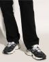 New Balance Zwarte Sneakers Aanbevolen Logo Suède Canvas Rubberen Zool Black - Thumbnail 25