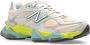New Balance Platte Leren Sneakers met Dubbele Dichtheid Tussenzool Multicolor Dames - Thumbnail 4