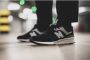 New Balance Leren en Mesh Sneakers Lifestyle Model Black Heren - Thumbnail 8