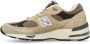 New Balance Stijlvolle 991 Sneakers voor Mannen Beige Heren - Thumbnail 3